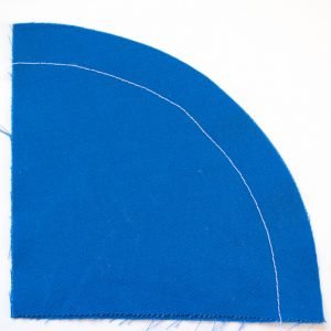 1 sewing an outward (convex) curve image