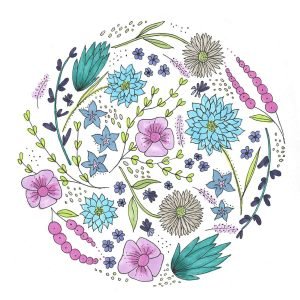 Floral-Circle-Art