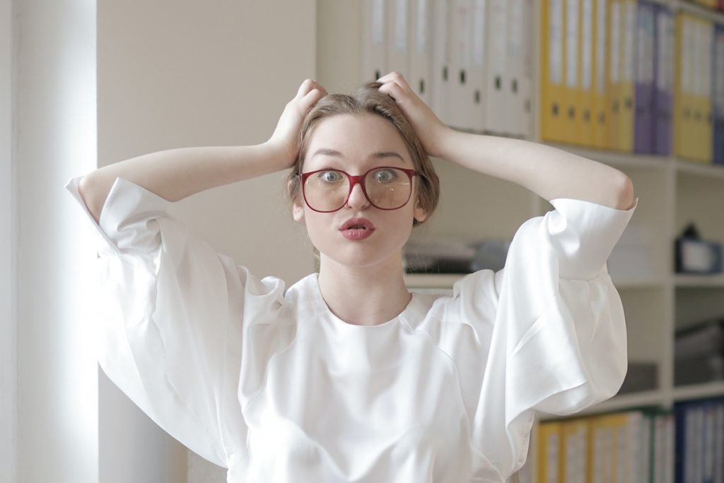girl having Frustration