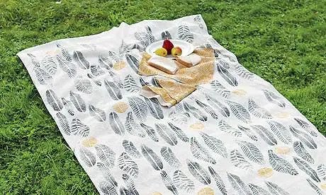 Printed picnic blanket