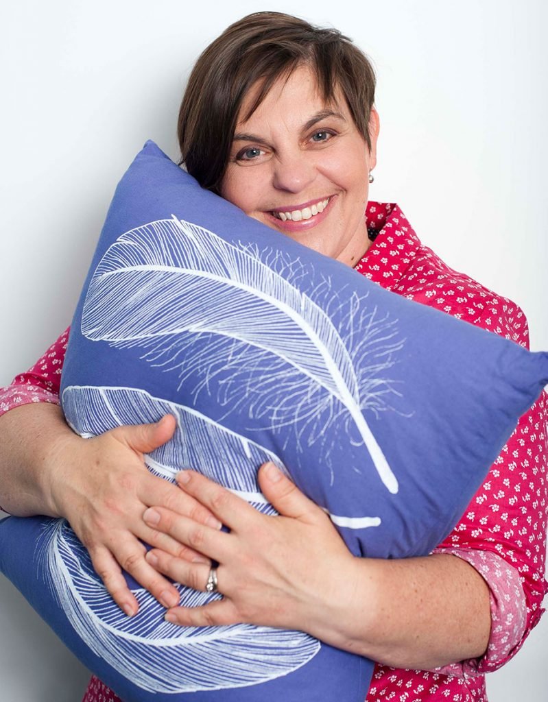 Rebecca with Cushion Photo