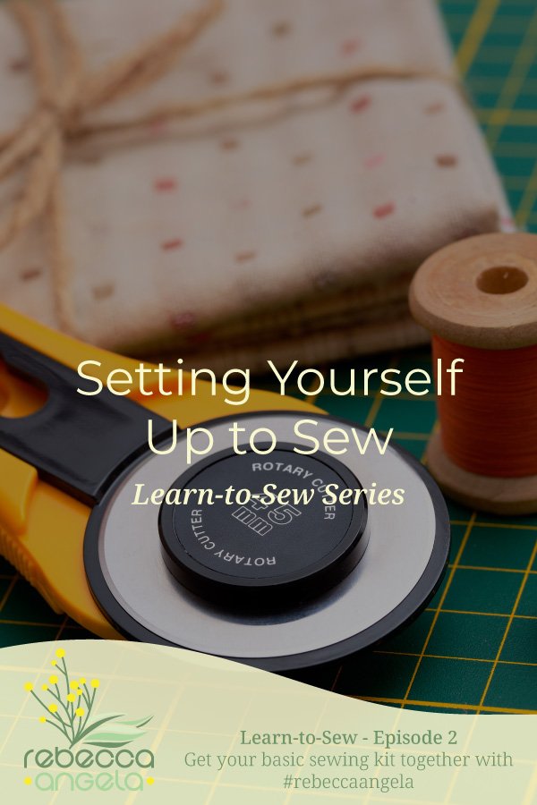 Setting yourself up to sew Pinterest Image