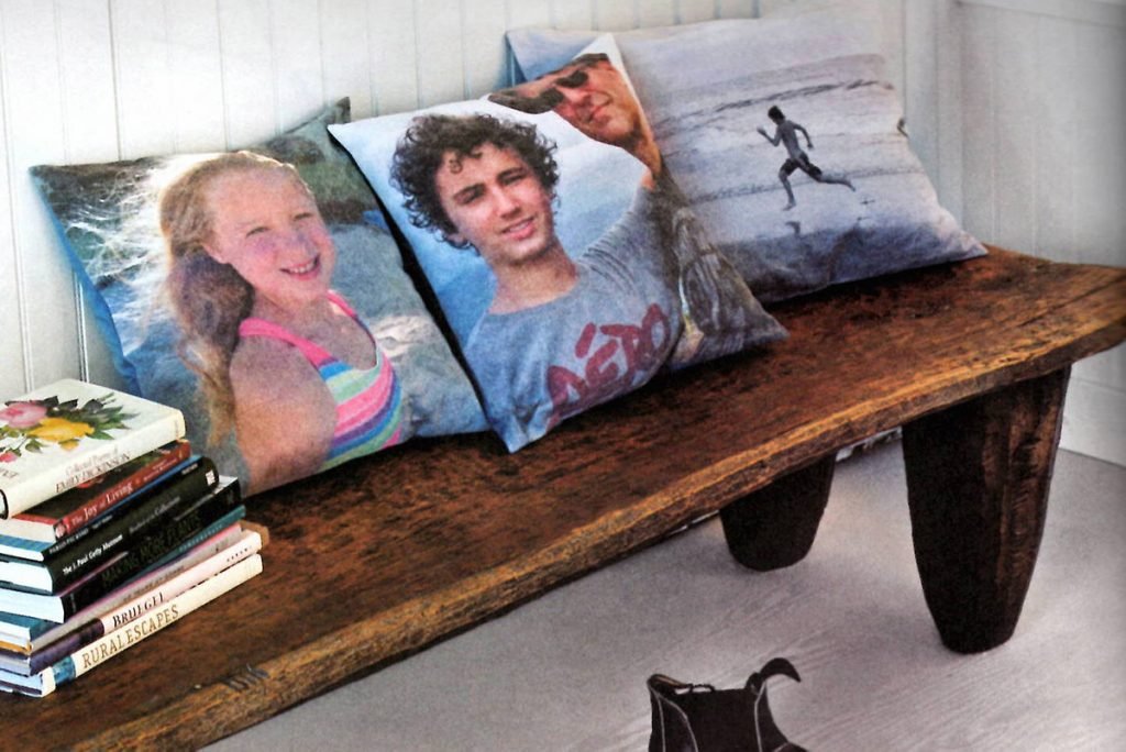 Family Photo Cushions from The Spoonflower Handbook