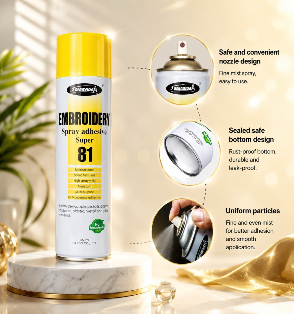 Spray Adhesive Application in Sewing image
