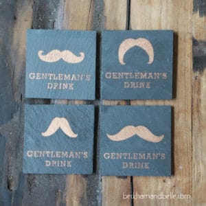 Stencilled Coasters image