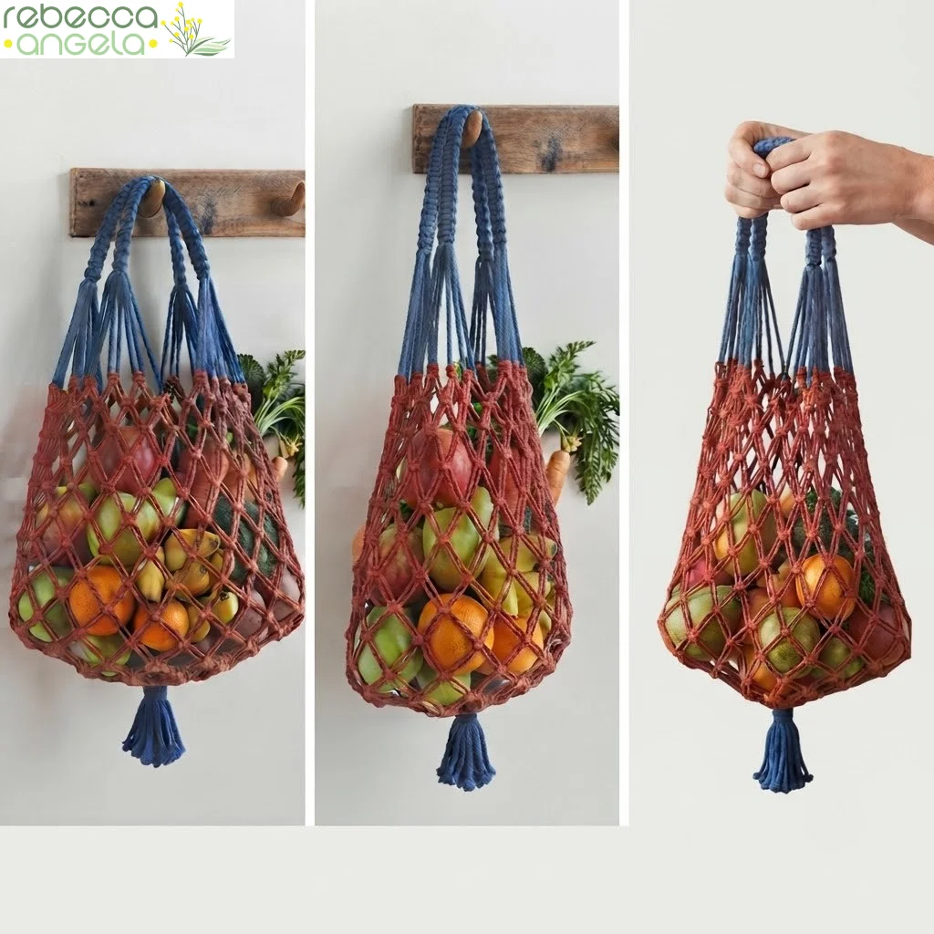Macrame Market Bag image