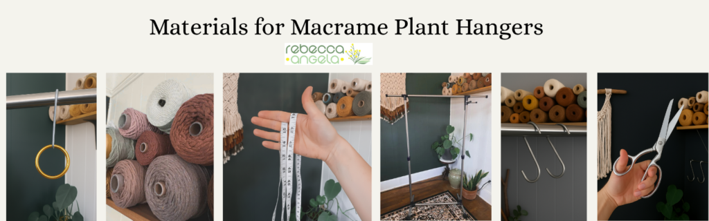 Materials for Macrame Plant Hangers image