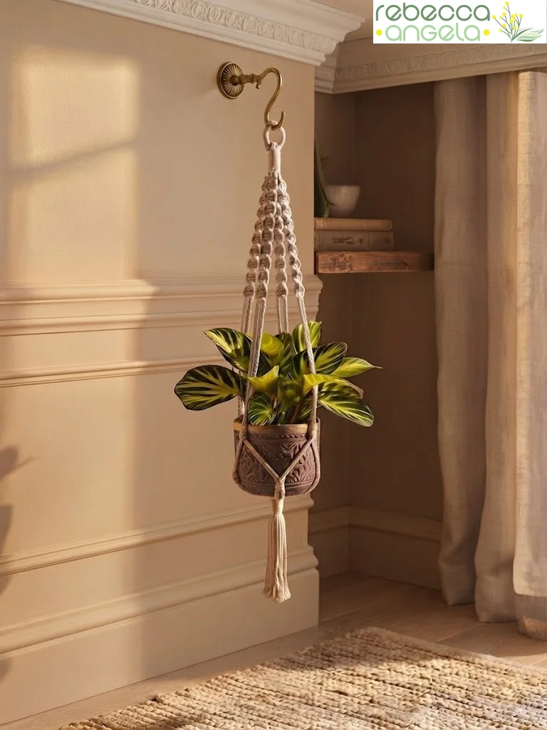 Macrame small plant hanger image