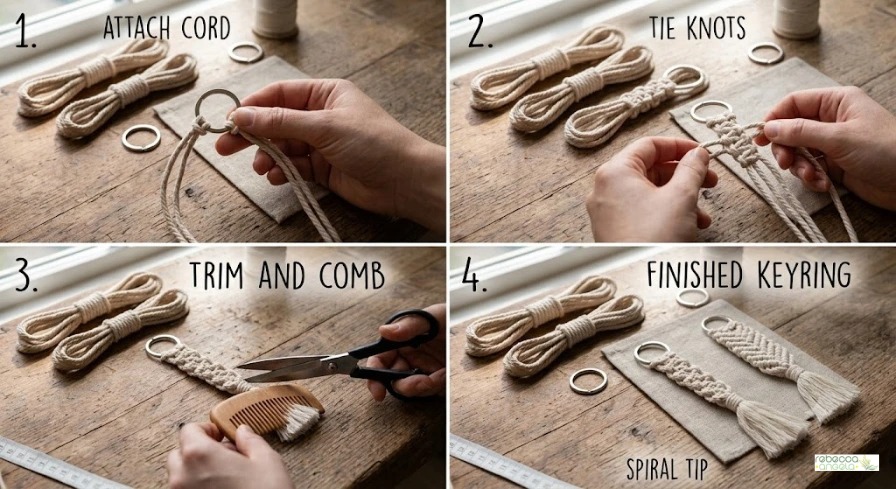 Tutorial Macrame keyring image