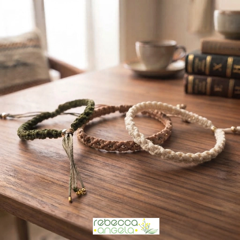 Macrame friendship bracelet image