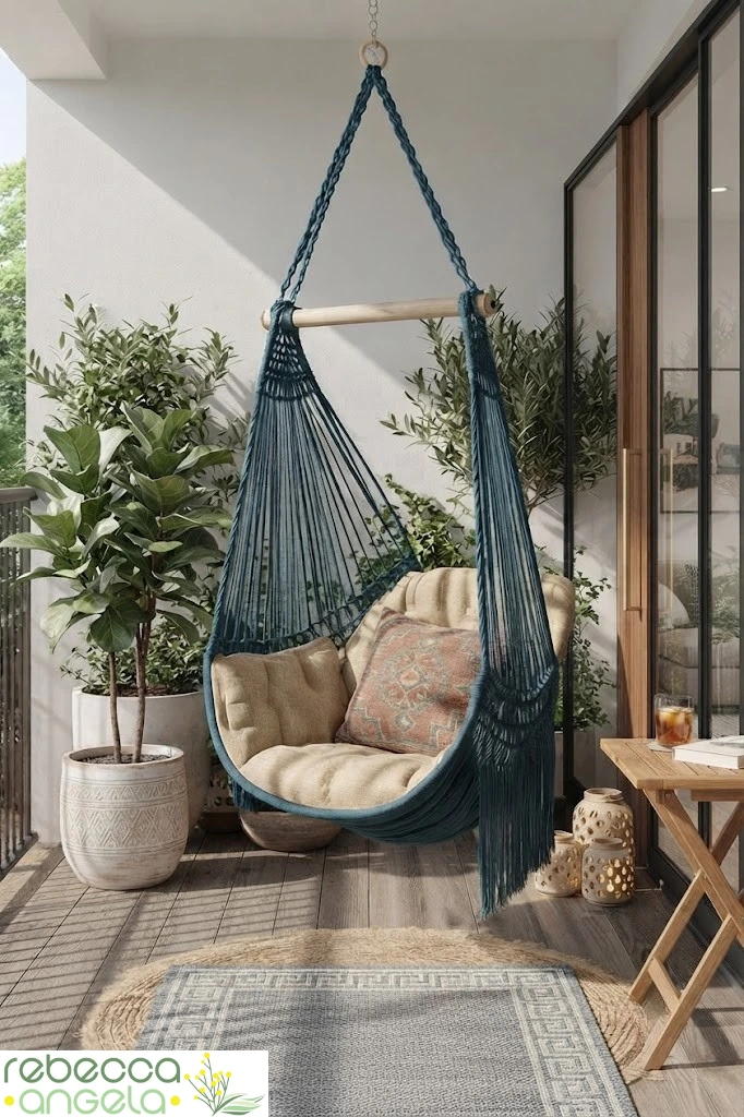 Macrame hanging chair image