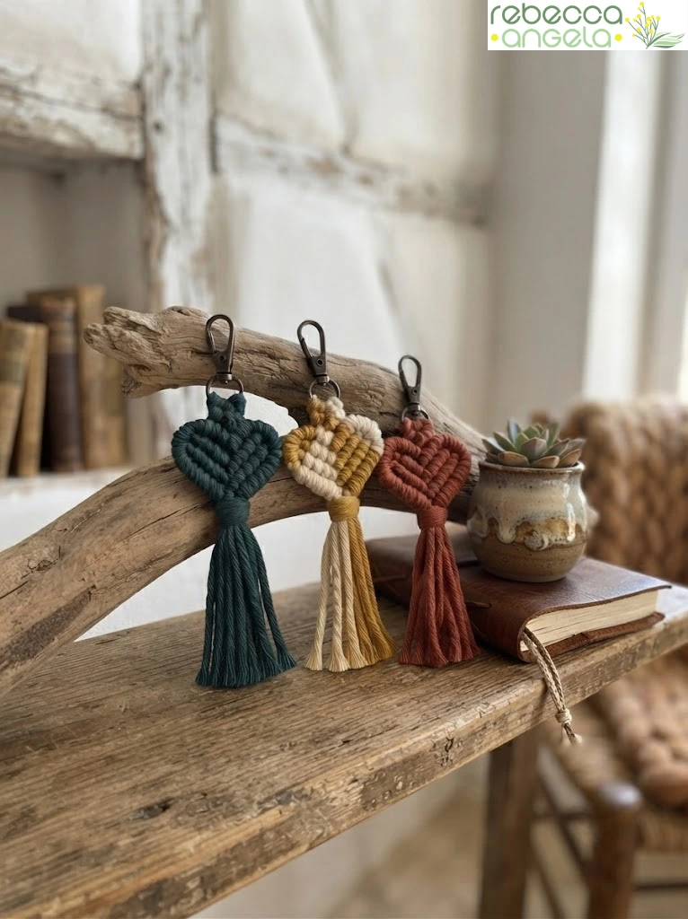 Macrame keyring image