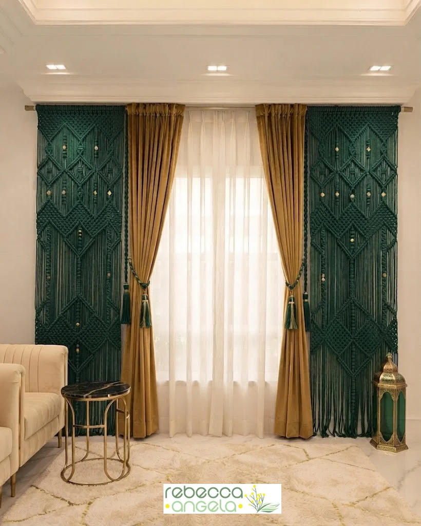 Macrame curtain image