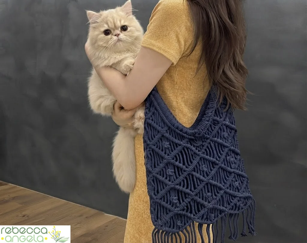 Macrame market bag image