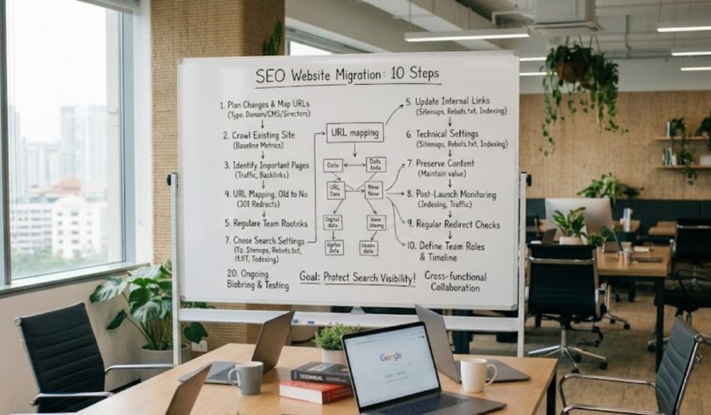 SEO Website Migration steps image