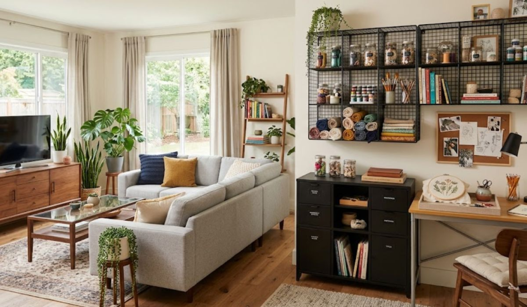 Hobbies in a Shared Living Room image